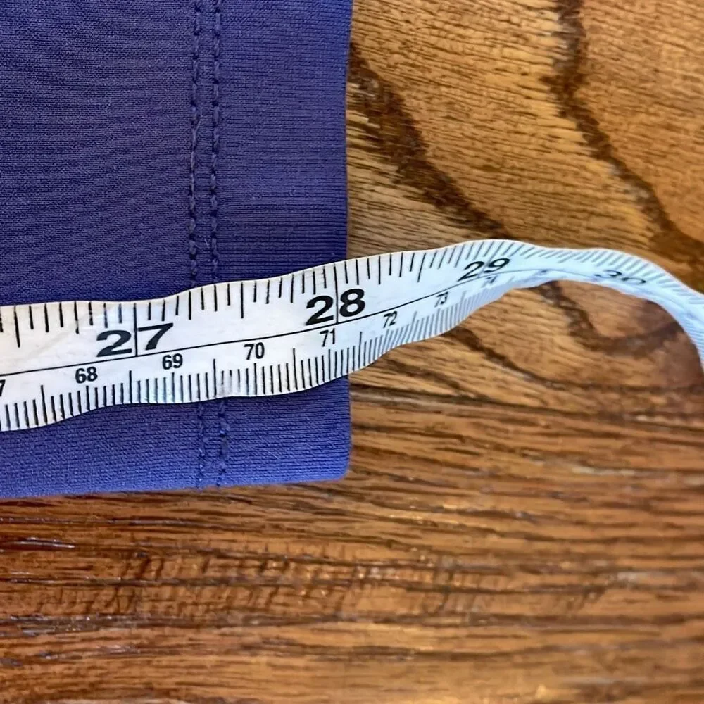 Betabrand stretch 2 pocket  dress yoga pants in blue Iris size large